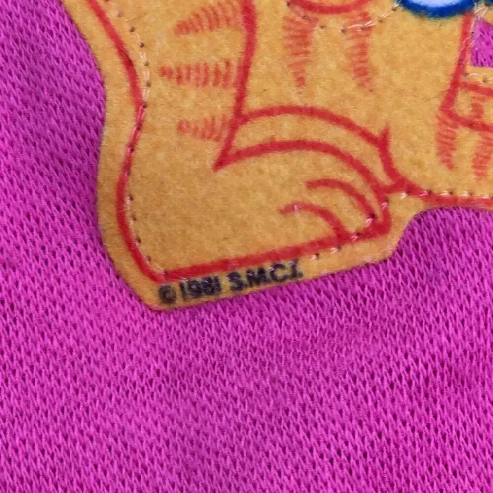 Vintage Krazy Kritters Girls Pink Todder Tank Top 80s 1981 Cartoon Size 6